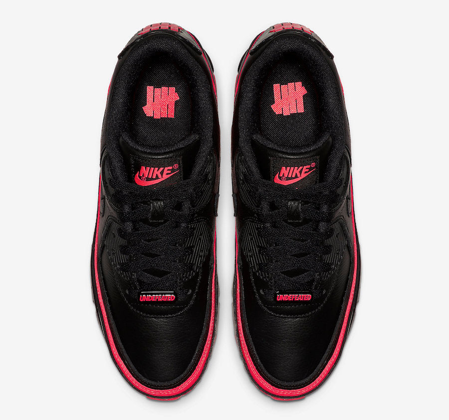 UNDEFEATED x Nike Air Max 90 "Black / Solar Red"