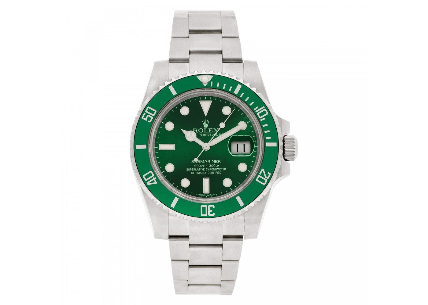 Rolex-Submariner-116610LV-Green-front