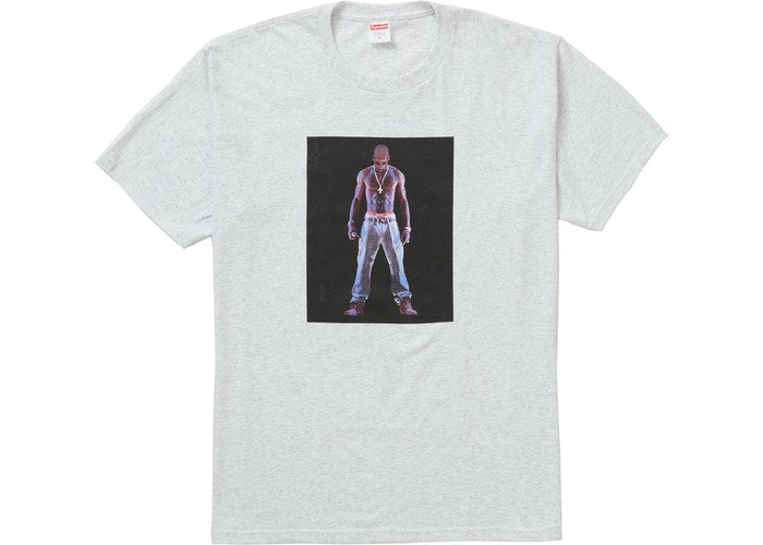 Supreme-Tupac-Hologram-Tee-Ash-Grey