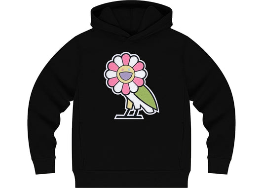 Takashi-Murakami-x-OVO-Surplus-Flower-Owl-Hoodie-Black