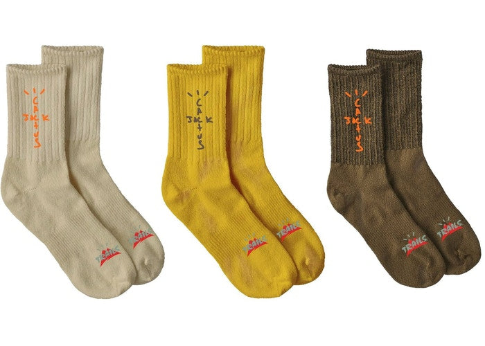 Travis-Scott-Cactus-Trails-Hiking-Socks-Pack-Natural-Gold-Brown