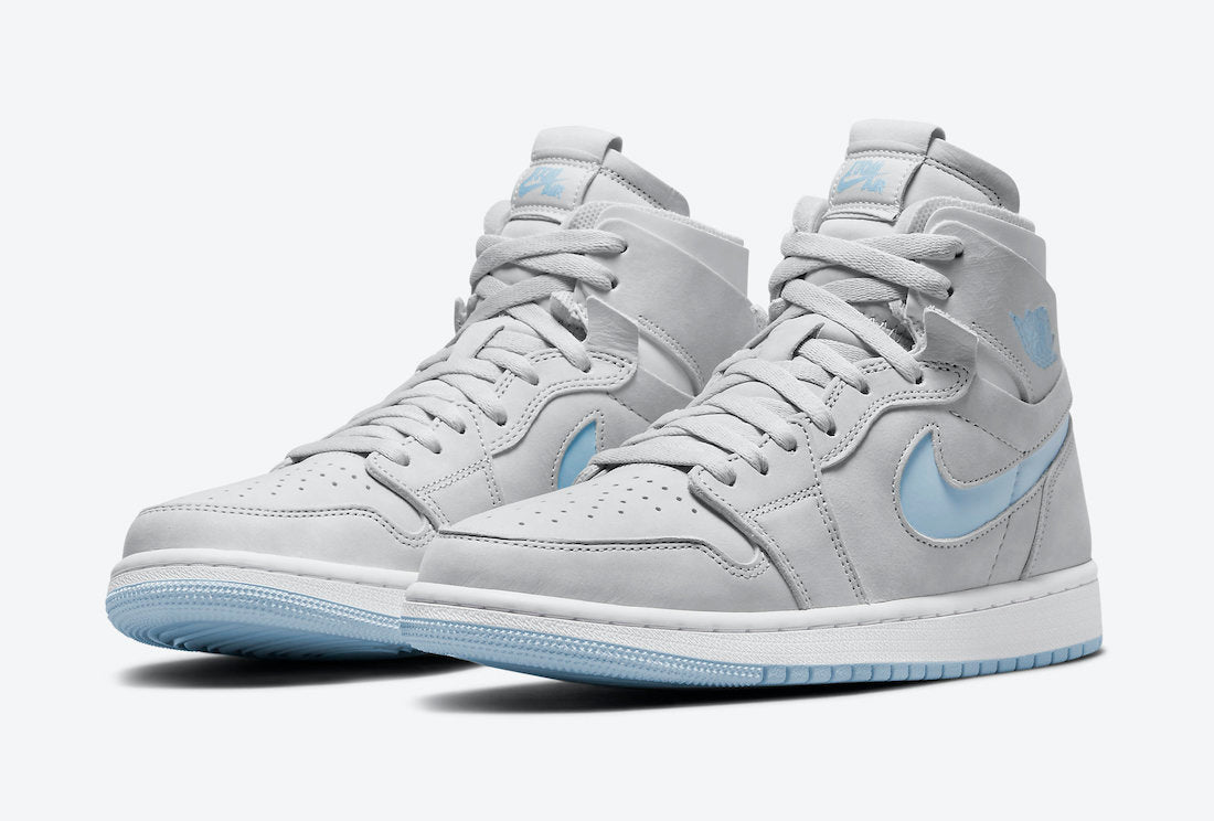 Air Jordan 1 High Zoom CMFT WMNS “Grey Fog / Celestine Blue”