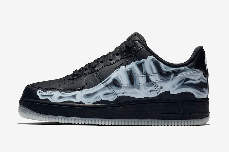 Nike Air Force 1 Low "Skeleton Black"