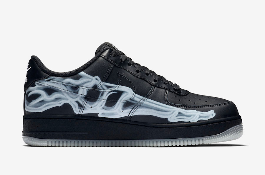 Nike Air Force 1 Low "Skeleton Black"