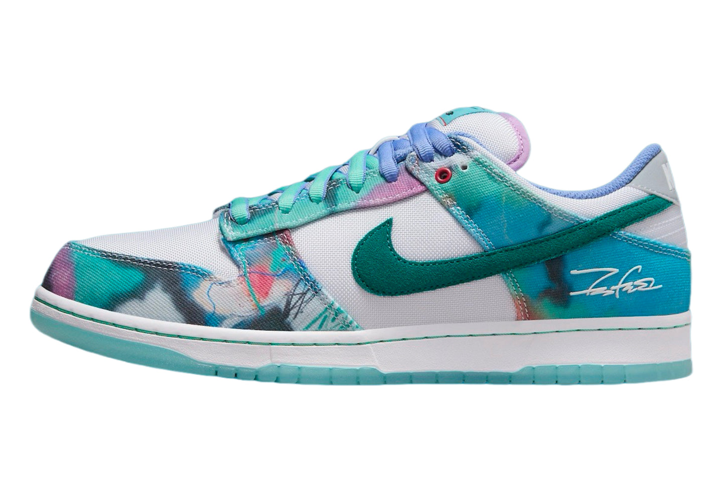 Futura Laboratories x Nike SB Dunk Low “Bleached Aqua”