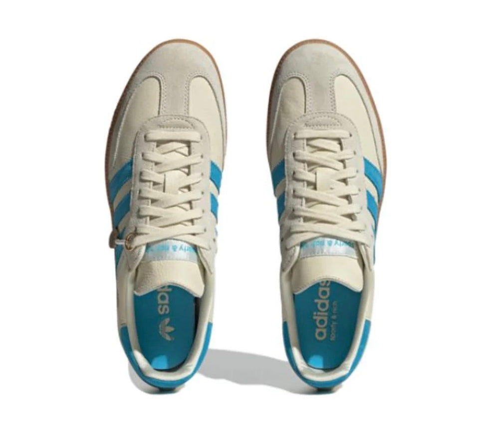 Sporty & Rich x Adidas Samba “Cream Blue”