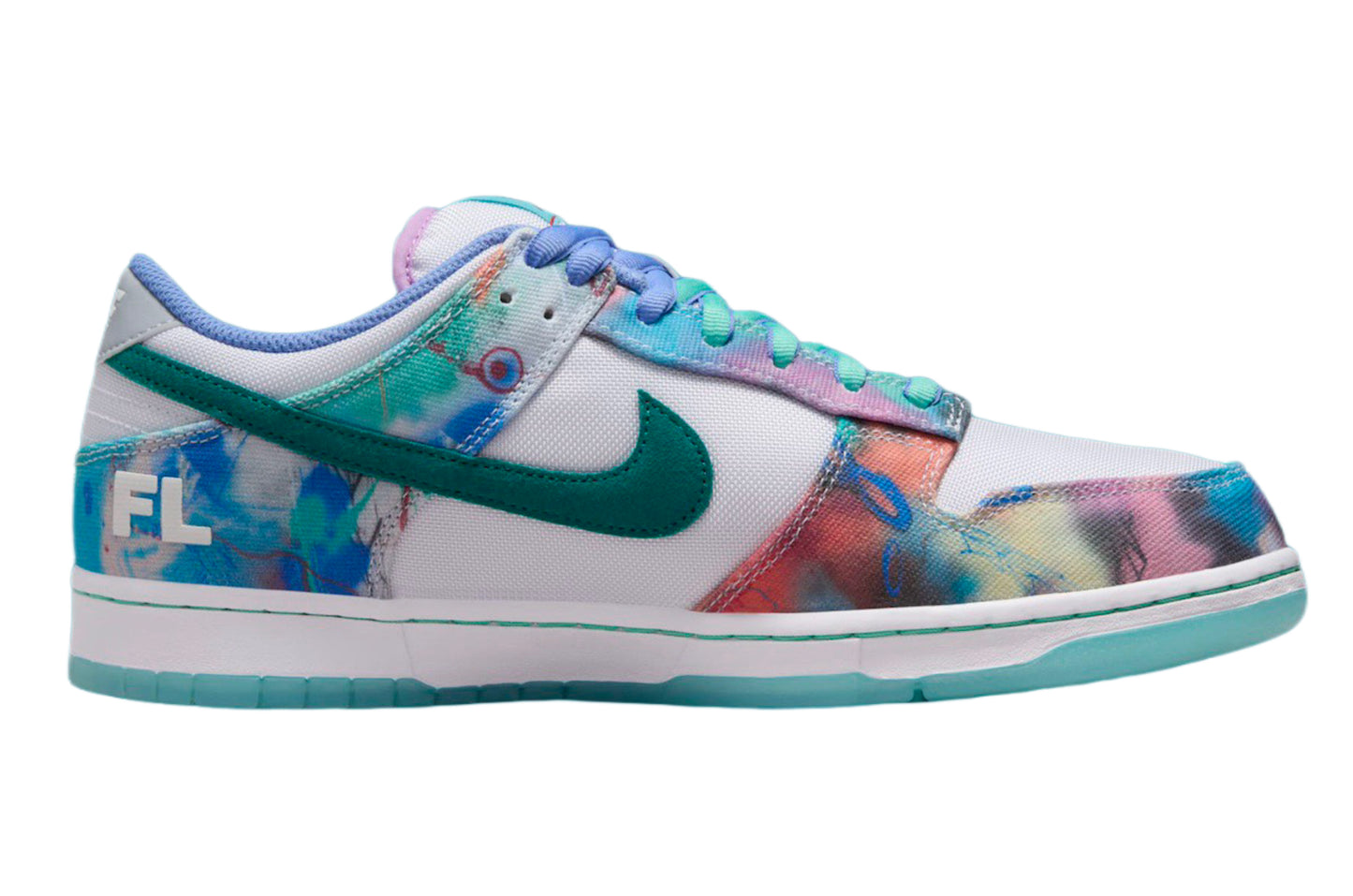 Futura Laboratories x Nike SB Dunk Low “Bleached Aqua”