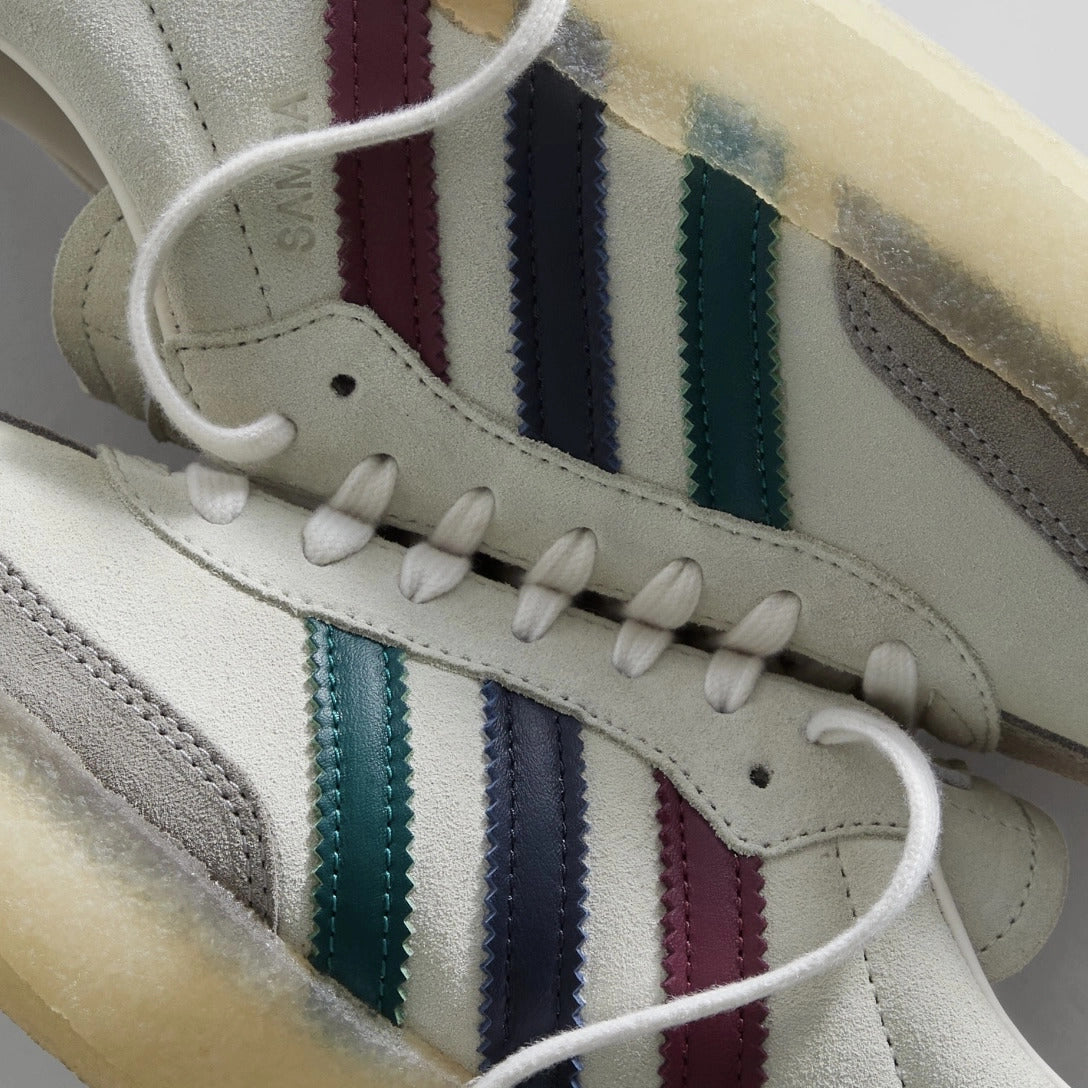 Ronnie Fieg x Clarks x Adidas 8th Street Samba "Kithmas - Multi-Colour Stripes"