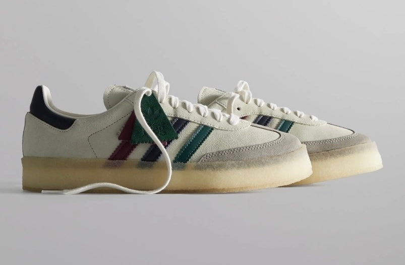 Ronnie Fieg x Clarks x Adidas 8th Street Samba "Kithmas - Multi-Colour Stripes"