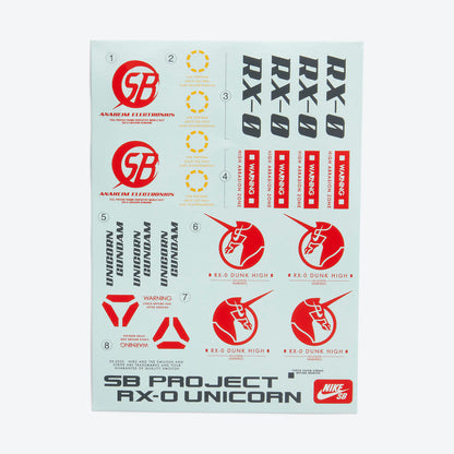 Gundam x Nike SB Dunk High “Project Unicorn – RX-0”