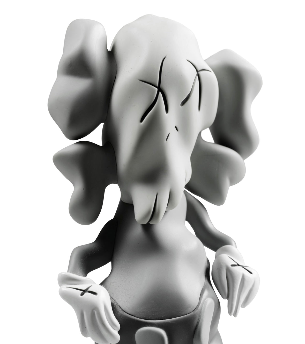 KAWS x Robert Lazzarini Distorted Companion Figure "Grey" 2011