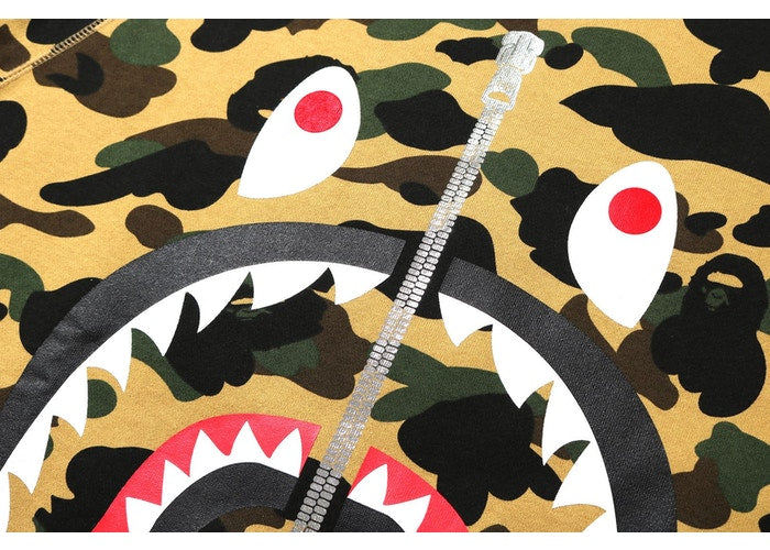 BAPE-1st-Camo-Printed-Zip-Shark--Crewneck-Yellow-3