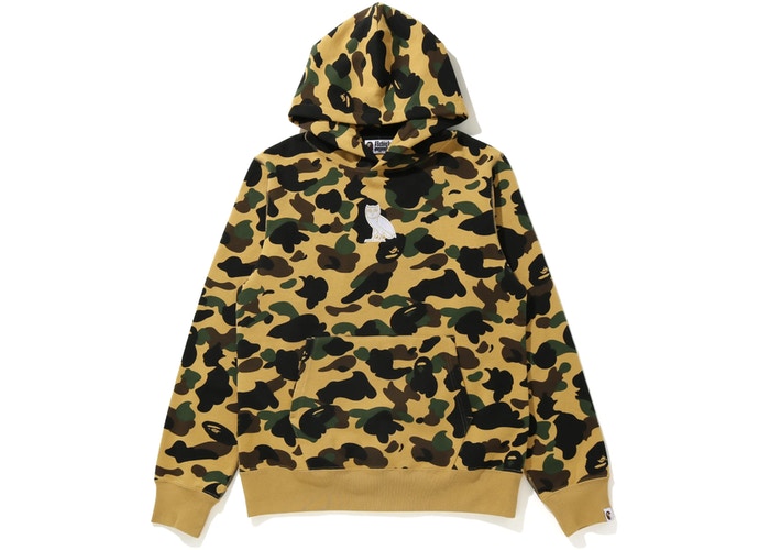 BAPE-x-OVO-1st-Camo-Pullover-Hoodie-Yellow