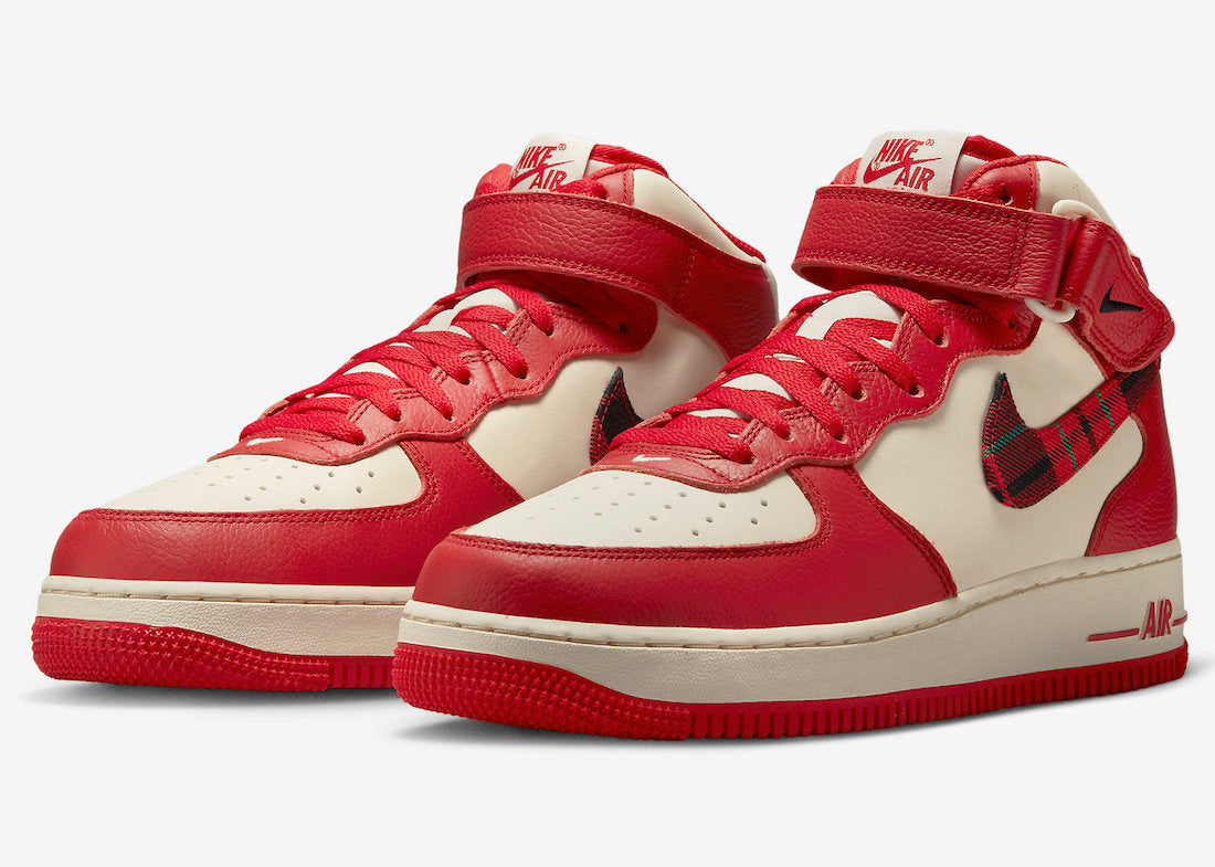 Nike Air Force 1 Mid “Red Plaid”