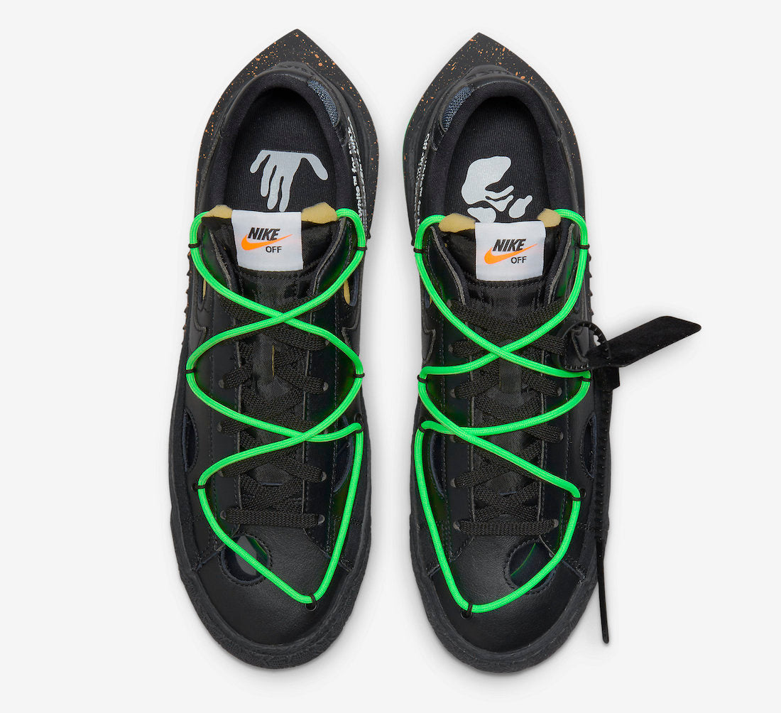 Off-White x Nike Blazer Low “Black / Electro Green”