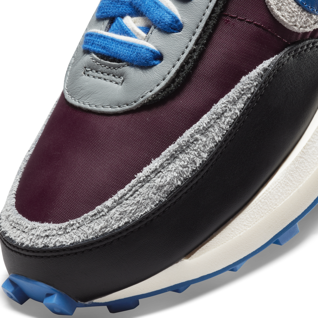 Sacai x UNDERCOVER x Nike LDWaffle “Night Maroon / Team Royal”