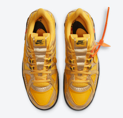 Off-White x Nike Air Rubber Dunk "University Gold"