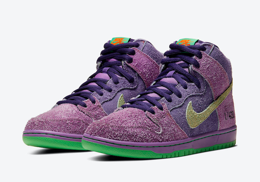 sb dunk high reverse skunk