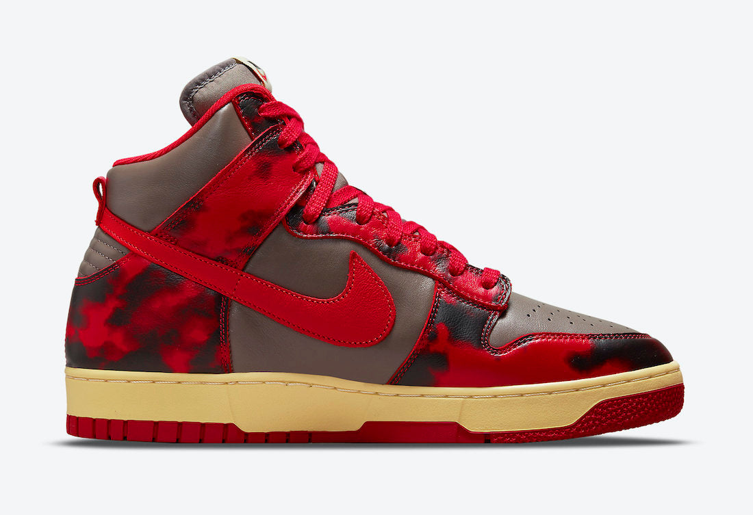 Nike Dunk High 1985 “Red Acid Wash”