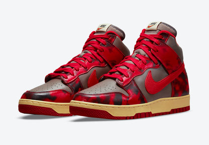 Nike Dunk High 1985 “Red Acid Wash”