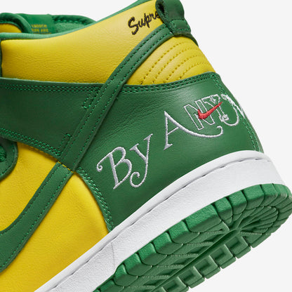 Supreme x Nike Dunk High "By Any Means - Brazil"