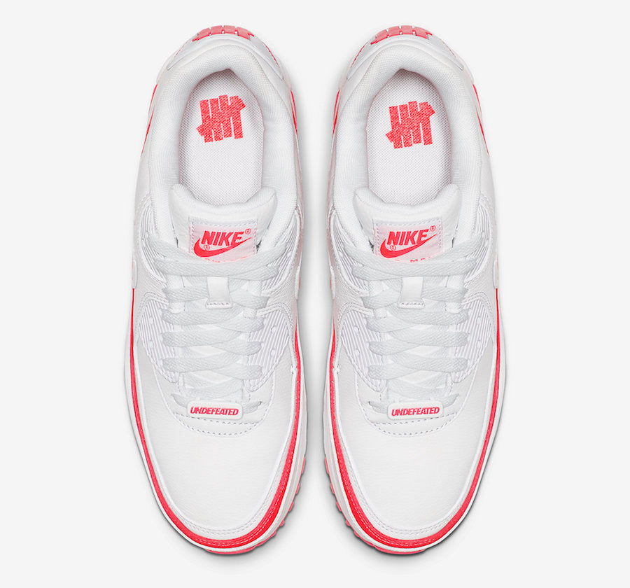 UNDEFEATED x Nike Air Max 90 "White / Solar Red"