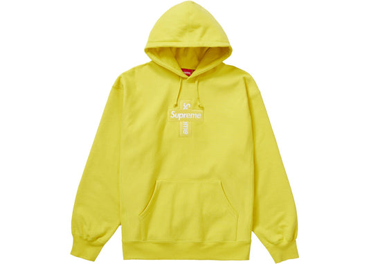 Supreme-Cross-Box-Logo-Hooded-Sweatshirt-Lemon