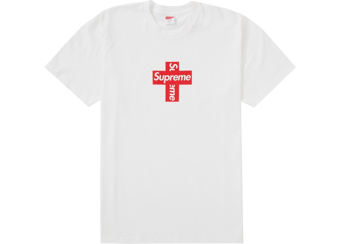 Supreme-Cross-Box-Logo-Tee-White