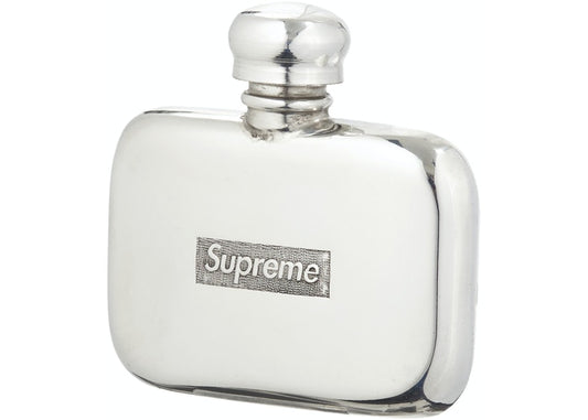 Supreme-Pewter-Mini-Flask-Silver