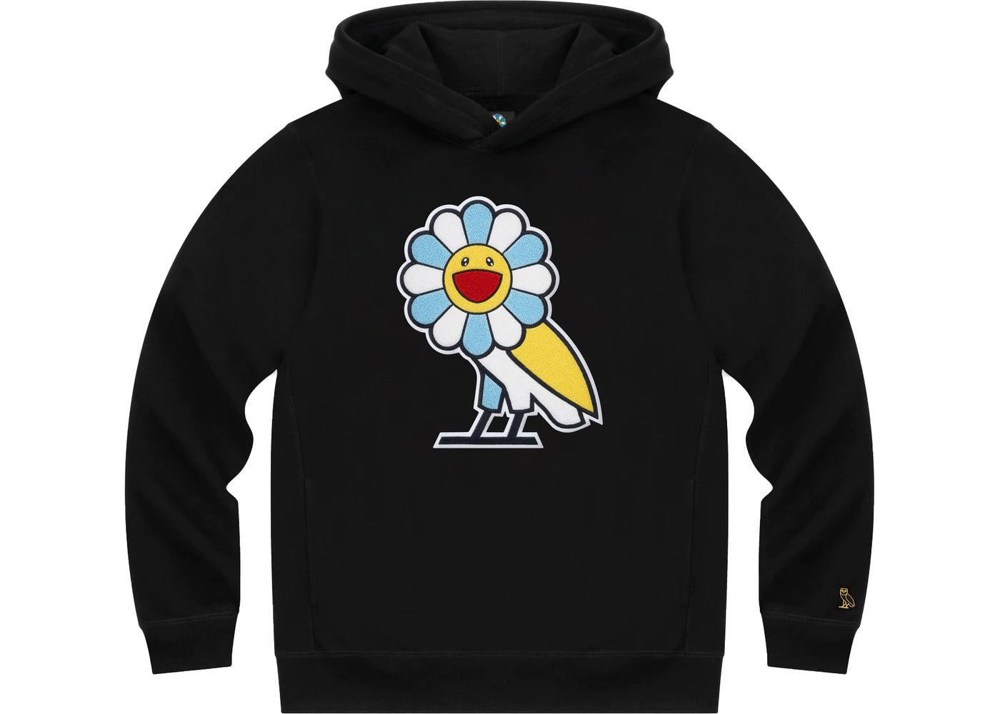 Takashi-Murakami-x-OVO-Hoodie-Black