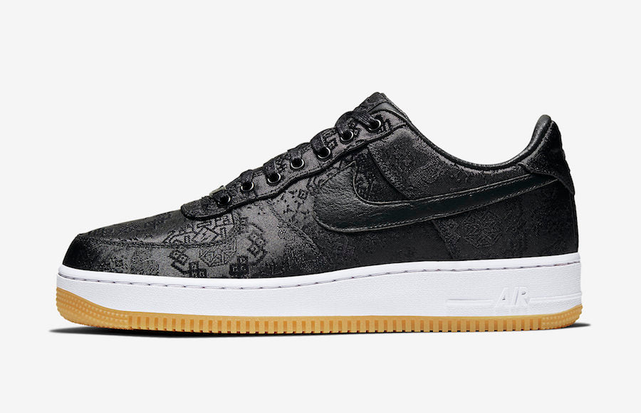 CLOT x Fragment x Nike Air Force 1 Low “Black Silk”