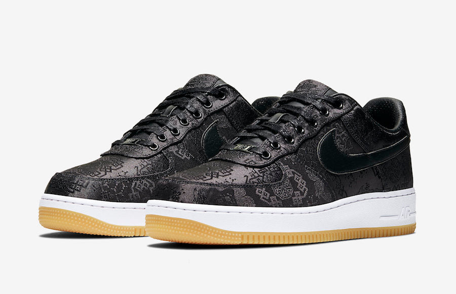 CLOT x Fragment x Nike Air Force 1 Low “Black Silk”